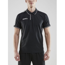 Craft Sport-Polo Pro Control (100% Poliester) czarny/biały mężczyźni